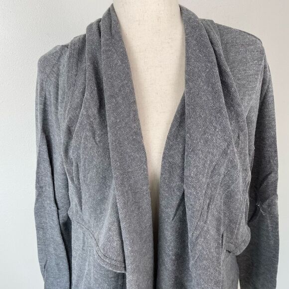 NWT Mystree Gray Open Front Cardigan Sweater Size S - Picture 2 of 7